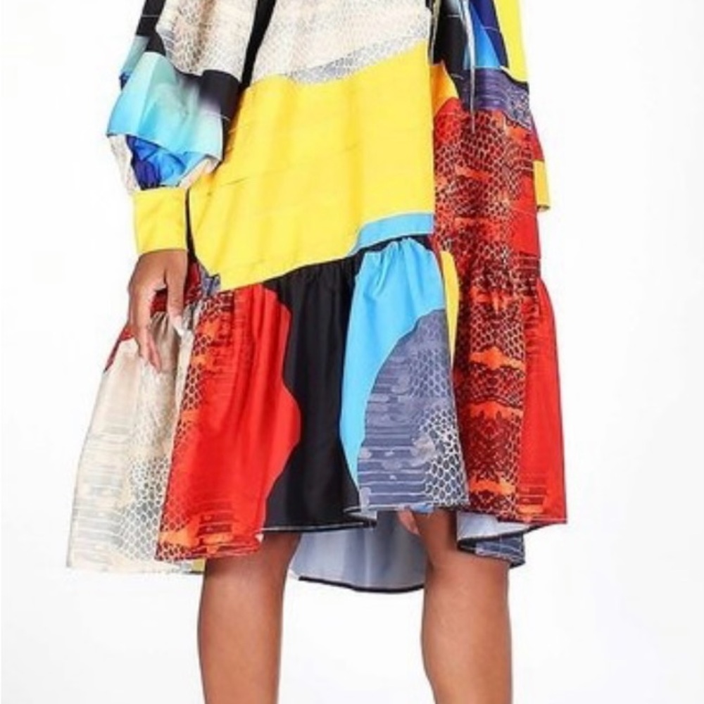Colorful Patchwork Dress - Picture 2 of 4